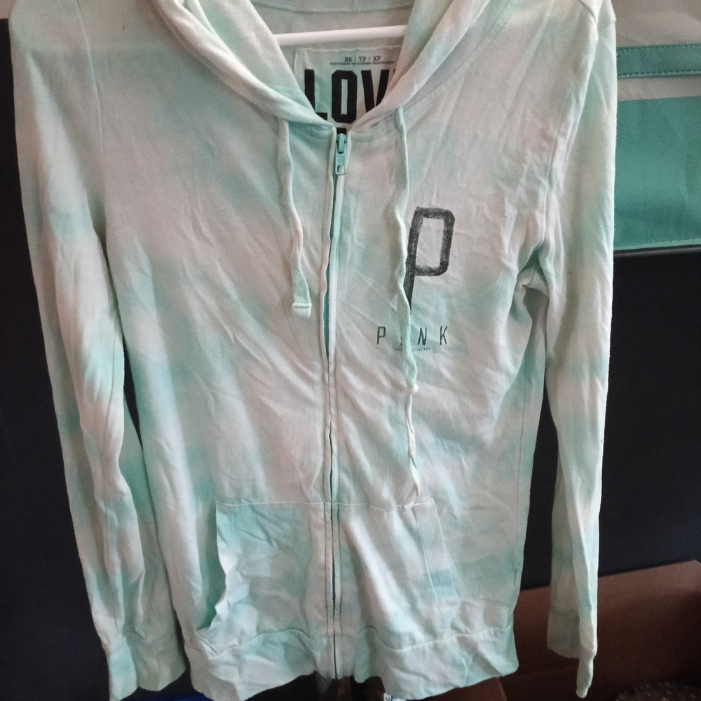 PINK Victoria's Secret Mint Green Hoodie